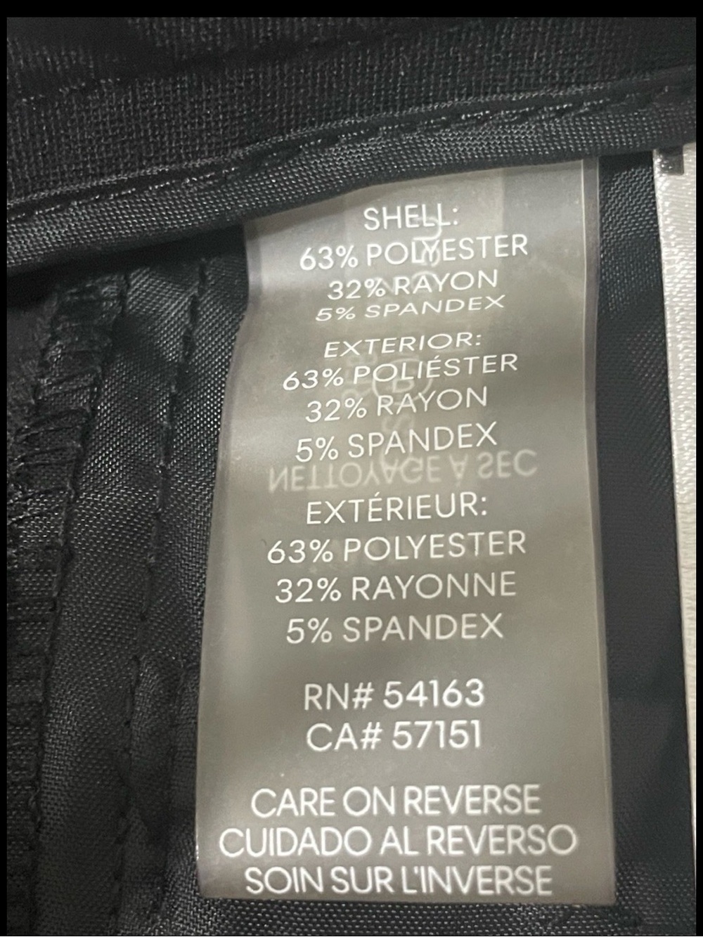 Professional work pants. Calvin Klein Black Boot-Cut Flare Dress Pants. - Picture 6 of 8